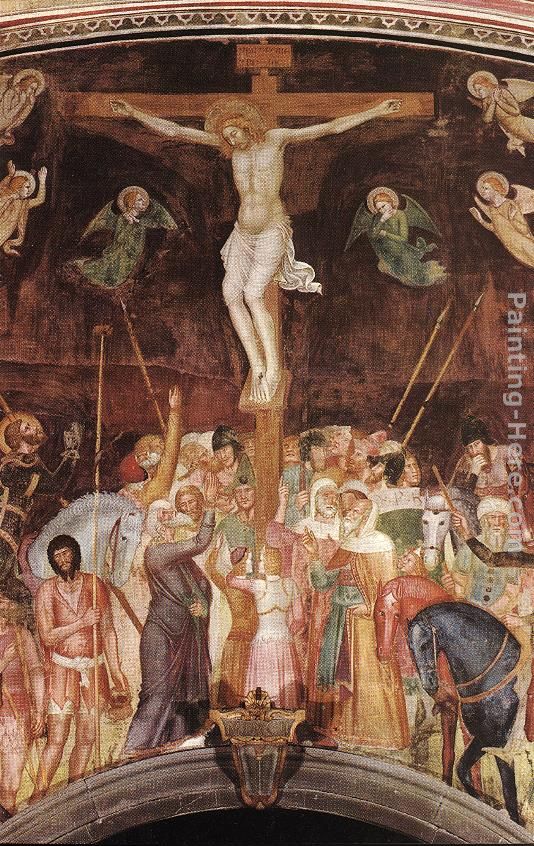 Crucifixion [detail] painting - Andrea Bonaiuti da Firenze Crucifixion [detail] art painting